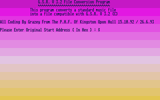 GSR File Conversion Program — screenshot 1